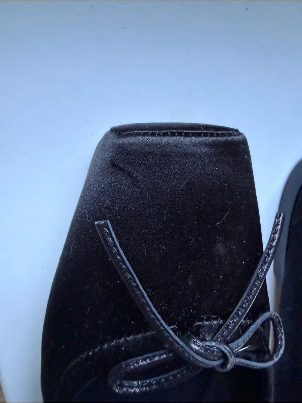 Aeyde Black Square-Toe Bow Ballet Flats - Picture 3 of 6